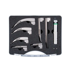 Laryngoscope Fiberoptique d'Anesthésie EMT 9 Lames Modèle Mac Miller NE-LS-0004 Manuel + 2 Poignées + Coffret - Product Image 5