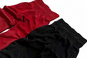Conjunto de chándal de invierno para mujer, 100% algodón, forrado, con cintura fruncida, sudadera corta y pantalones de chándal de pierna ancha de cintura alta, casual - Product Image 6
