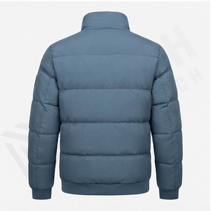 Nouvelle mode personnalisée veste légère en duvet Streetwear en toile de coton vestes pour hommes en duvet de canard en plumes - Product Image 3