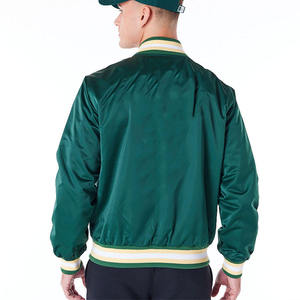 Men's Winter Varsity Baseball Jacket Cotton Blend Letterman Jackets Classic Casual Eco-Friendly Breathable <b>Fleece</b> Stand Collar - Product Image 2