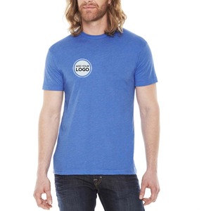 เสื้อยืด Triblend ขายส่ง ปี 2026 เสื้อยืดเรียบๆ สั่งพิมพ์ลายได้ เสื้อยืดสีน้ำเงินกรมท่า ผ้าคอตตอนหนาอย่างดี - Product Image 1