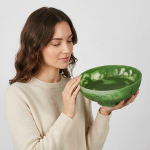 Bols en résine écologiques très demandés pour pâtes, salades et fêtes - Durables, couleur personnalisable et design mignon - Product Image 1