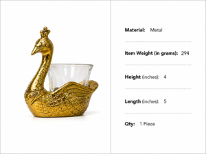 Candelabro de Cristal con Forma de Cisne, Dorado, Hecho a Mano, Decorativo para Mesa, Centro de Mesa para Sala de Estar - Product Image 6