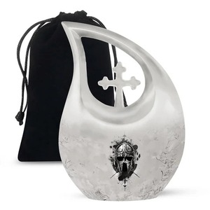 Urne funéraire en forme de larme de papillon bleu pour urne gravée de cendres humaines pour urne masculine adulte avec sac en velours gratuit - Product Image 5