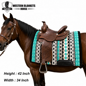 Western Blankets House Classic Training New Zealand Wool Heavy Show Professional Grade Hand Woven <b>Fleece</b> Cotton Outer Shell - Product Image 6