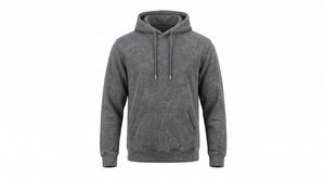 Vintage Acid Wash Winter Hoodie Retro Distressed Cotton <b>Pullover</b> <b>Men</b> Women Oversized Streetwear Breathable Windproof Pocket - Product Image 1