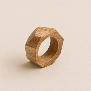 Handmade Geometric Wooden Napkin Ring Modern Minimalist Wood Serviette Holder for Hotel Wedding <b>Party</b> and Dining <b>Table</b> Decor - Product Image 5