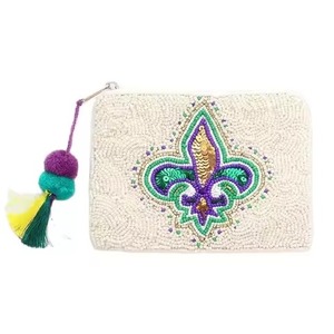 Elegante Monedero de Cuentas con Diseño Artístico Bordado, Monedero de Cuentas con Bordado de Lujo, Estilo Bohemio Colorido - Product Image 4