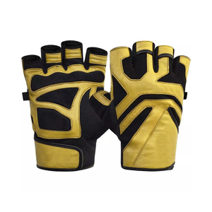 Professional Fingerless Leather Weightlifting Gloves with Integrated Wrist Support – Breathable Anti-Slip Gym Workout Mitts - Product Image 5