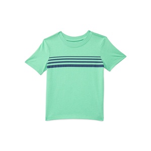 Camiseta con Estampado Gráfico para Niños, 100% Algodón, Manga Corta, Cuello Redondo, Ropa Casual, Secado Rápido y Transpirable, Ecológica - Product Image 1