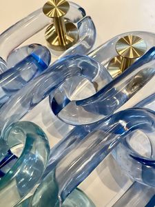 Chaîne murale décorative en résine, faite à la main, de qualité supérieure, au design unique, avec maillons en résine, article décoratif pour la pièce, articles les plus adorables - Product Image 3