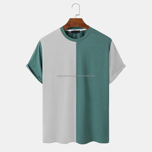 เสื้อยืดคอกลมแขนสั้นสำหรับผู้ชายเสื้อยืดผ้าฝ้าย100% ว่างลำลองออกแบบโลโก้ได้ตามต้องการ - Product Image 1