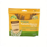 Bâtonnets à mâcher pour chat en argentier, jouets naturels pour le nettoyage des dents, vente en gros, boîte de 50g