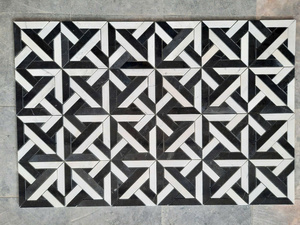 Dalles de marbre mosaïque polies, finition étanche, écologiques, durables, design moderne, garantie à vie pour les immeubles de bureaux - Product Image 5