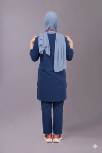 High Quality Woven Muslim Nursing Scrub Uniform Set for Women Hospital Use Custom Logo Print Scrubs Hot Selling for Sale - Product Image 5
