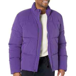 Latest Designs OEM Custom Logo Winter Puffer Jacket for Men's Outdoor Male Coats with Padded <b>Bubble</b> Polyester Nylon Jacket - Product Image 3