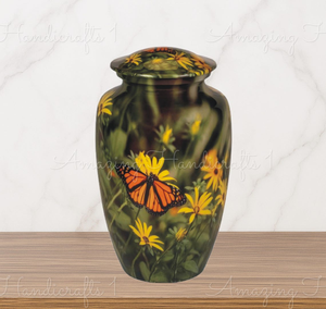 aluminium urn vase indoor planter look aluminium urn vase faux plant holder aluminium urn vase table styling piece aluminium - Product Image 4