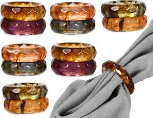 Luxury Dining <b>Resin</b> <b>Ring</b> Holder Custom Epoxy <b>Resin</b> Napkin <b>Ring</b> Glossy Handmade <b>Resin</b> Napkin <b>Ring</b> - Product Image 2