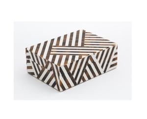 Caja de Almacenamiento de MDF con Incrustaciones de Resina, Caja Decorativa de Resina, Joyero de Resina a Buen Precio de Fábrica - Product Image 1