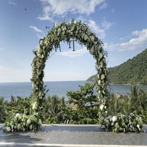 Arco da Giardino Regolabile in PVC da 7FT, Traliccio da Giardino da 4FT per Piante Rampicanti, Supporto per Recinzione/Cancello da Giardino Alto 3FT - Product Image 5
