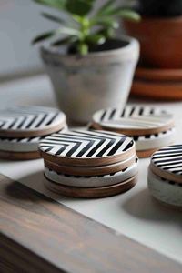 Hot Selling Design Resin Inlay Coaster Set MDF Coaster Resin Coaster MDF Resin Inlay Coaster Place <b>Mats</b> at very good Price - Product Image 2