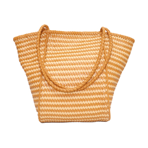Bolso Tote de Cuero de Lujo Tejido a Mano para Mujer |   Bolsa de compras grande tejida |   Bolso de Mano de Cuero Trenzado Hecho a Mano |   Fabricante OEM ODM - Product Image 1