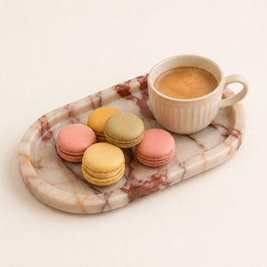 Juego de Bandejas Rectangulares de Mármol, Diseño Minimalista, Plato de Piedra Resistente para Decoración de Mesa - Product Image 4