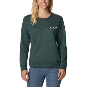 2026 New Casual Streetwear Pullover sweatshirt Custom <b>Green</b> Color Plain <b>Women</b> Sweatshirts - Product Image 1