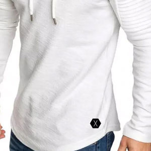 Sudadera con Capucha Premium para Hombre, Corte Regular, Estilo Urbano, 100% Algodón, Forro Polar Cálido para Invierno, Bordado Personalizado, a Prueba de Viento - Product Image 3