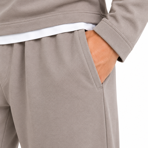 Men <b>Henley</b> Pajama Set <b>Long</b> <b>Sleeve</b> Sleepwear Two Piece Loungewear Casual Homewear - Product Image 6
