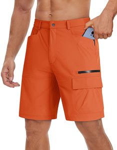 Mens Fashion-Forward Casual Shorts with Knitted Breathable Fabric Solid Pattern Maximum Comfort and Front Logo - Product Image 1