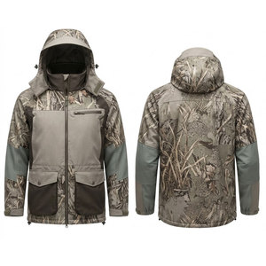 Veste de chasse d'hiver pour l'extérieur, imperméable, respirante, coupe-vent, légère, durable, vêtements de protection pour le terrain - Product Image 1