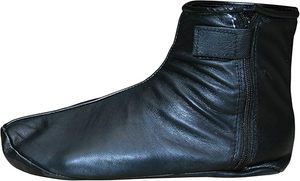 <b>Men</b> Women Unisex Real Black Sheep Skin Leather Seamless Winter <b>Socks</b> with Fleece Lined Sizes 4 to 13 - Product Image 2