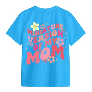 เสื้อยืดผ้าฝ้าย100% สำหรับเด็กผู้หญิงเสื้อยืดคอกลมพิมพ์ลายมีสไตล์เป็นมิตรต่อสิ่งแวดล้อมคุณภาพระดับพรีเมียม - Product Image 1