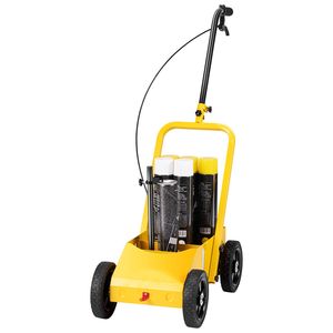 Macchina traccialinee professionale a 4 ruote per impieghi gravosi, 24 x 13 x 35,4 pollici, nuova, con larghezza regolabile da 2 a 4 pollici, motore come componente principale - Product Image 1