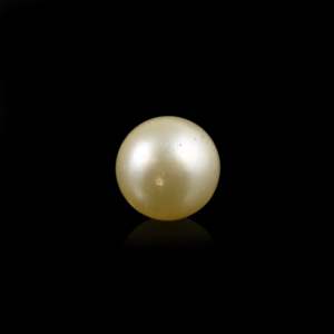 Perle d'eau de mer dorée lâche, 5,45 carats, 14 mm, forme pomme de terre, pierre précieuse pour bijoux fins - Product Image 2