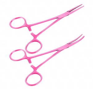 Pinzas Hemostáticas de Acero Inoxidable, Rectas y Curvas, Pinzas de Perforación, Pinza Hemostática Quirúrgica - Product Image 3