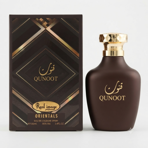 Qunoot Oriental Eau de Cologne Spray 100ml, parfum boisé luxueux, doux pour la peau, longue tenue, unisexe. - Product Image 1