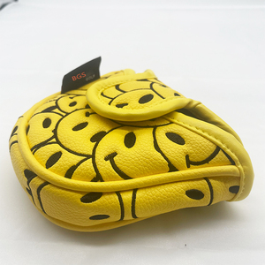 Funda Protectora para Cabeza de Palo de Golf SOSH4 Amarilla con Estampado de Dibujos Animados, de Cuero PU Híbrido, con Cierre Magnético Autoadhesivo, Impermeable, Estilo Blade - Product Image 3