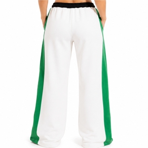 Pantalones Deportivos de Pierna Ancha para Mujer, Moda Deportiva, Corte Holgado, Tela Suave y Cómoda de Primera Calidad, Franja Lateral, Uso Diario, Tendencia Urbana, Corte Relajado - Product Image 2