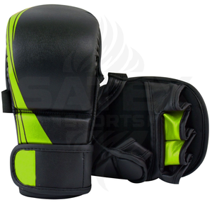 Gants de boxe professionnels personnalisés avec logo, double fermeture, pour entraînement de Muay Thai, avec motif imprimé - Product Image 1