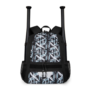 Sac à dos de baseball en nylon Work N Shine avec poches pour bâtons, capacité 50-70L, compartiment à chaussures, porte-bâtons, sac de sport - Product Image 1