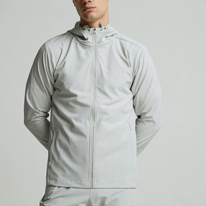 เสื้อแจ็คเก็ตวิ่งผู้ชาย โพลีเอสเตอร์ น้ำหนักเบา ทนทาน สไตล์เรียบง่าย พร้อมโลโก้แบบกำหนดเอง - Product Image 1