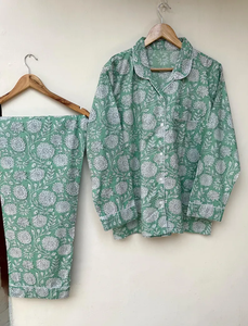Conjunto de Pijamas de Mujer con Estampado Animal de Naaz Textile, Ropa de Dormir Informal de Verano, Suave y Transpirable, Largo hasta la Rodilla, de Algodón - Product Image 2