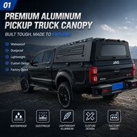 Capot de camion en aluminium pour Ford F-150 avec benne de 5,5 pieds et portes d'accès latérales