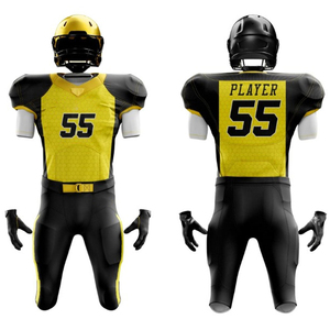 Uniforme de Fútbol Americano de Último Diseño, Conjuntos Sublimados de Manga Corta, Transpirables, Estampados, Hechos en Pakistán, Precio al por Mayor - Product Image 1