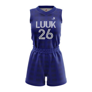 Ensemble de maillots et shorts de basket-ball personnalisés pour femmes, sublimation intégrale, logo, nom et numéro personnalisés, uniforme - Product Image 2
