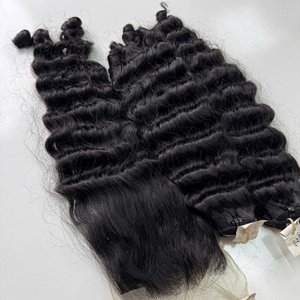 Nat Fancy Curly Hair 100% Extensiones de cabello humano de envío rápido vietnamita Cabello humano Color negro natural - Product Image 1