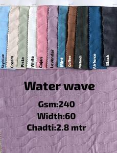 ผ้าควิลท์ลายคลื่นน้ำ 240 แกรม หนา 60 นิ้ว กว้าง 2.8 เมตร เนื้อสัมผัสคล้ายเครป สำหรับเครื่องนอนและของตกแต่งบ้าน - Product Image 1