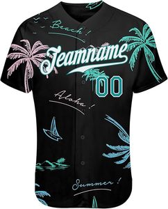Camisetas de béisbol personalizadas BesOversized, dos botones, logotipo frontal cosido, 100% poliéster, para hombres y mujeres, talla Y - Product Image 3